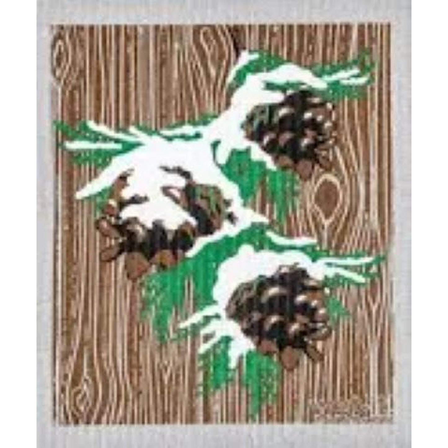 WetIt! Swedish Cloth - Winter Pine Gray 6.75in.x8in.