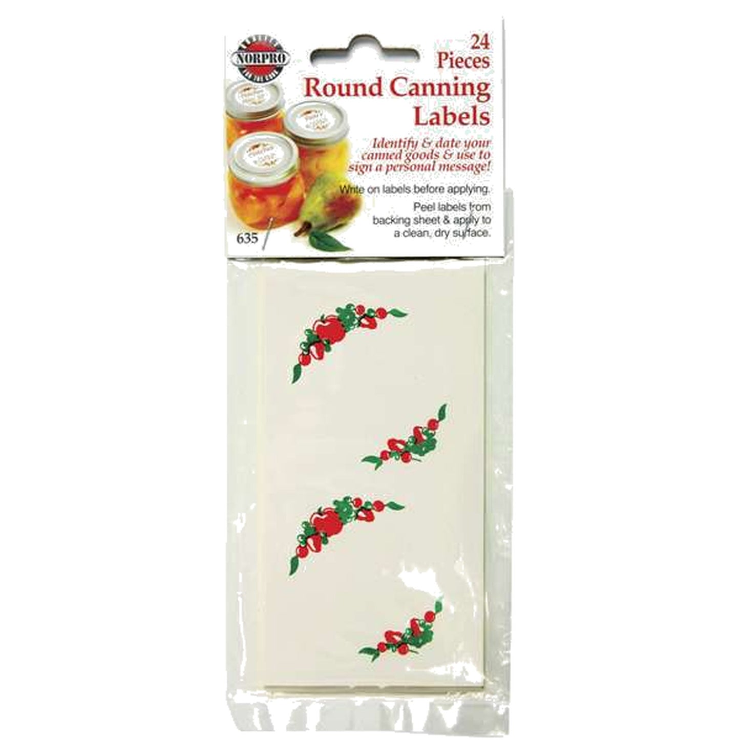 Round Canning Labels 24pc Set