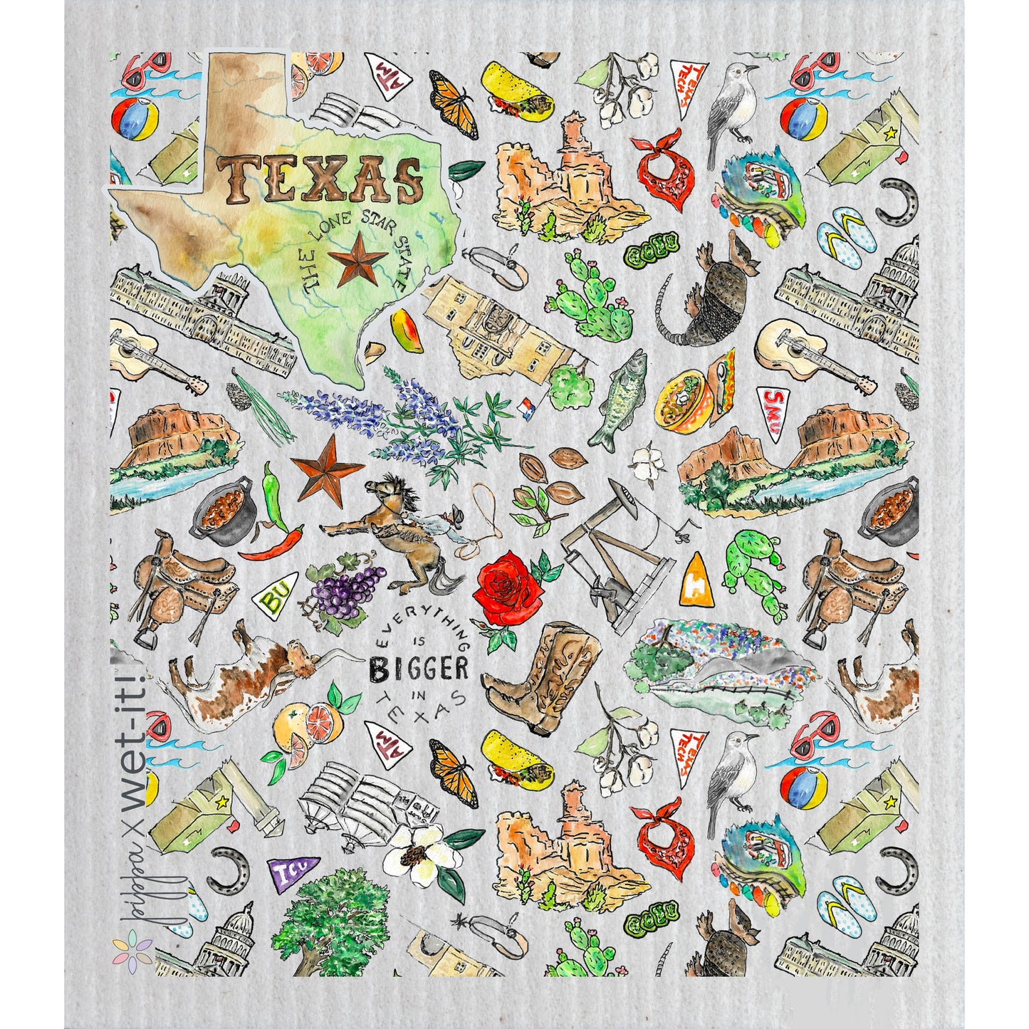WetIt! Swedish Cloth - Texas A and M 6.75in.x8in.