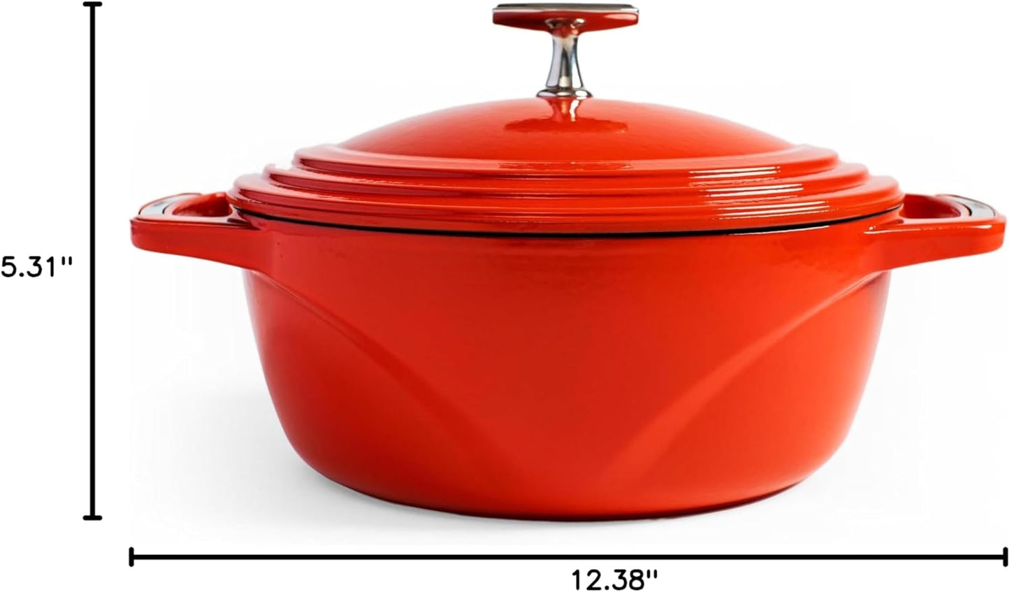 Lodge Enamel 3 qt. Dutch Oven - Cherry On Top (Red)