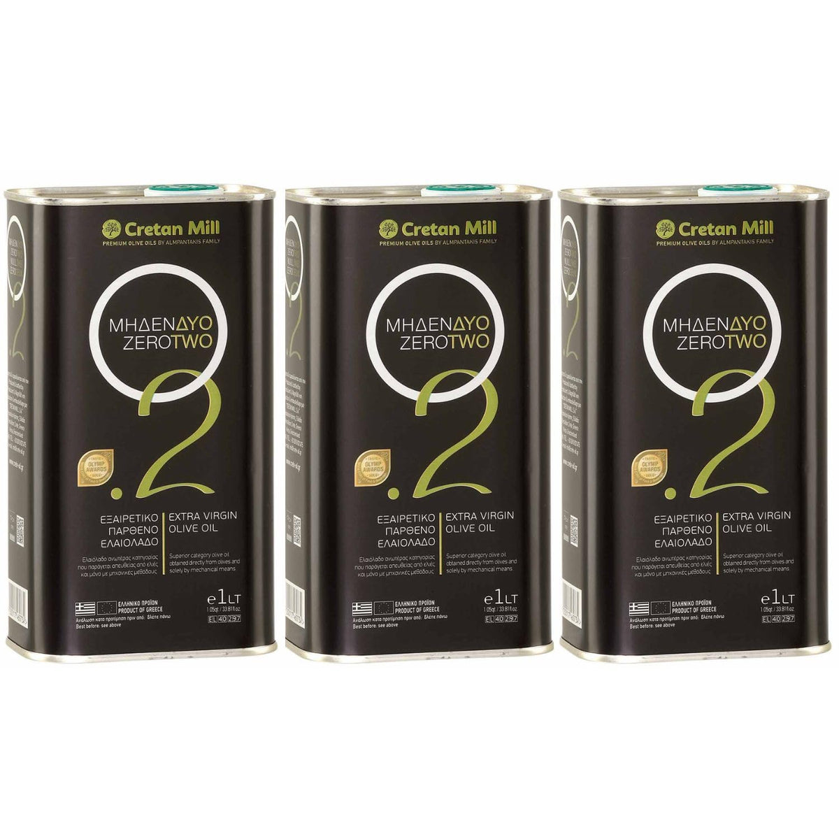Cretan O2 Extra Virgin Olive Oil 3L TIN