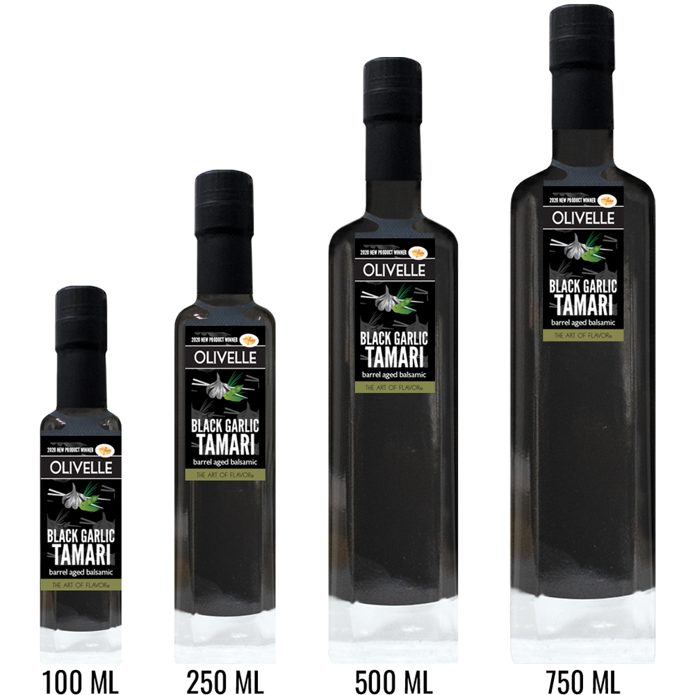 Infused Vinegars from Olivelle (Black Garlic Tamari Soy - 750ml)
