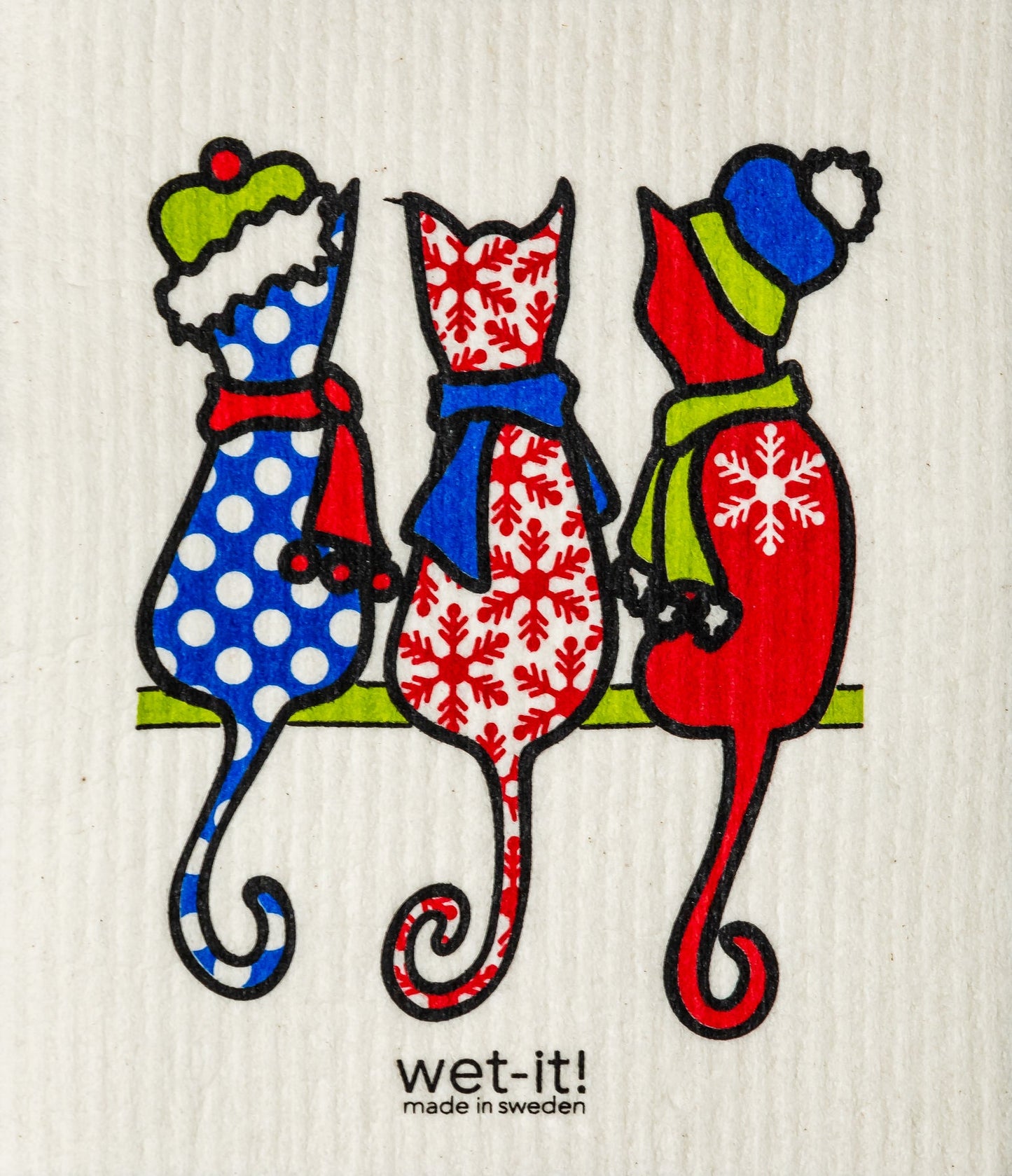 Wet-it! Swedish Cloth - Cold Cats 6.75in.x8in.