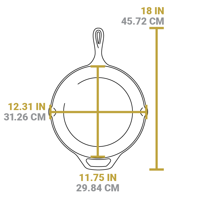 Lodge Cast Iron 12 Inch Round Skillet