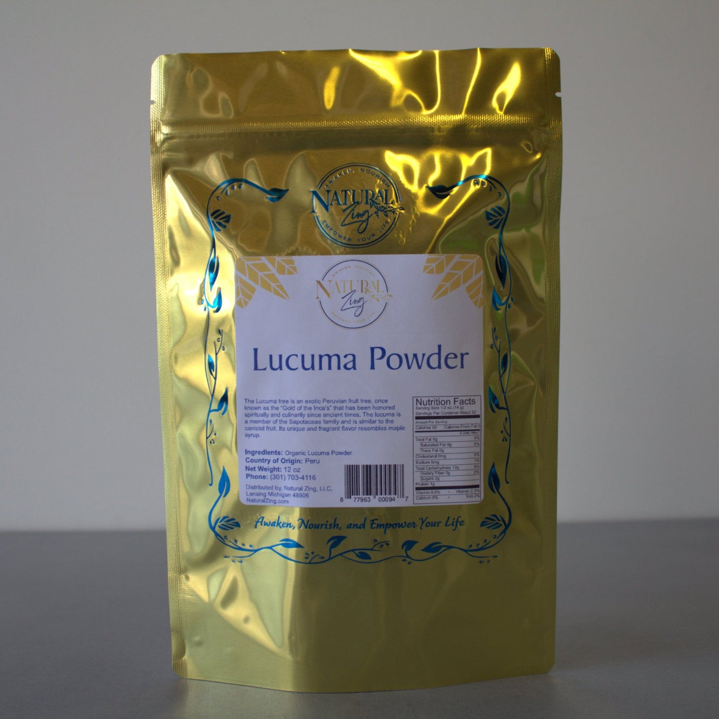 Lucuma Powder, Raw Organic 16oz.