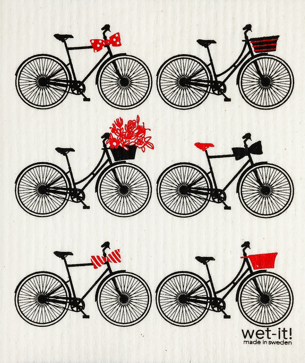 Wet-it! Swedish Cloth - Bikes 6.75in.x8in.