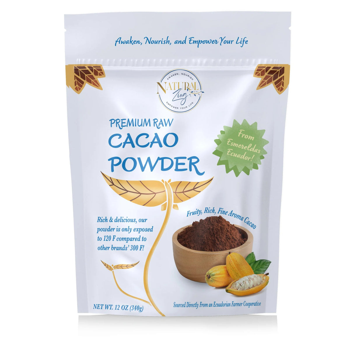 Cacao Powder Premium Raw  12oz.