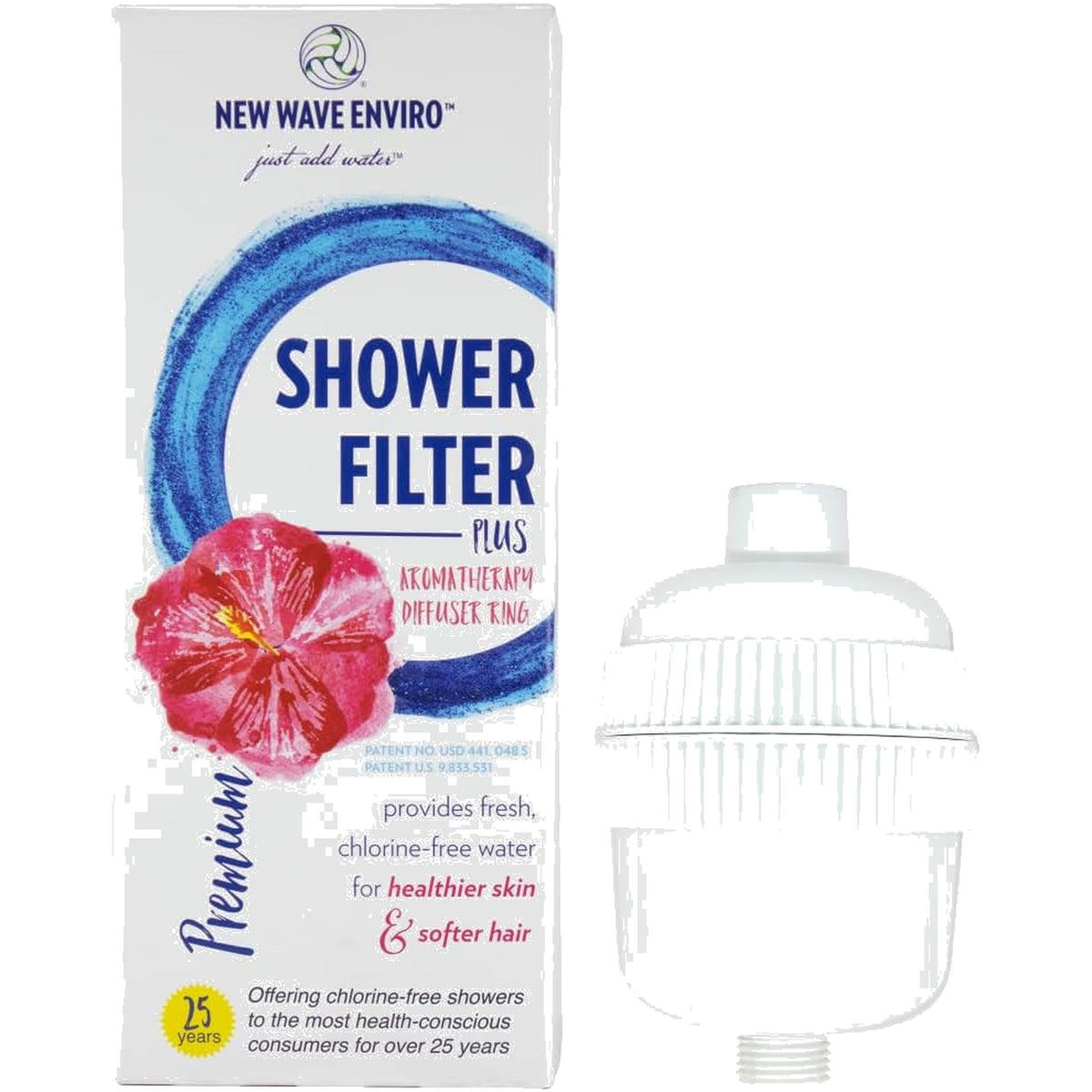 Premium Shower Filter White Finish