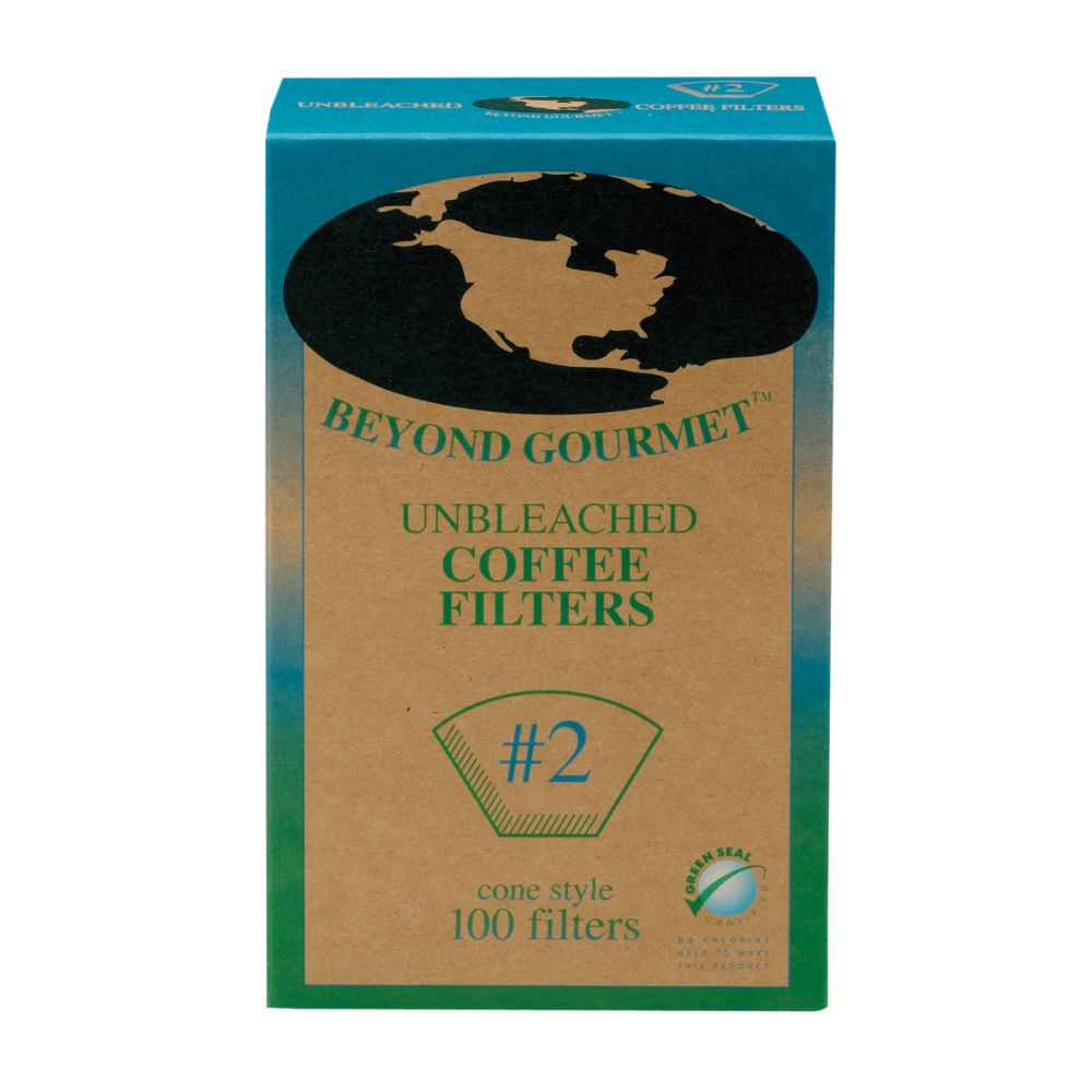 Unbleached Paper #2 Coffee Filter (100/box)