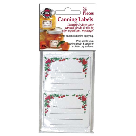 Rectangular Canning Labels 24pc Set