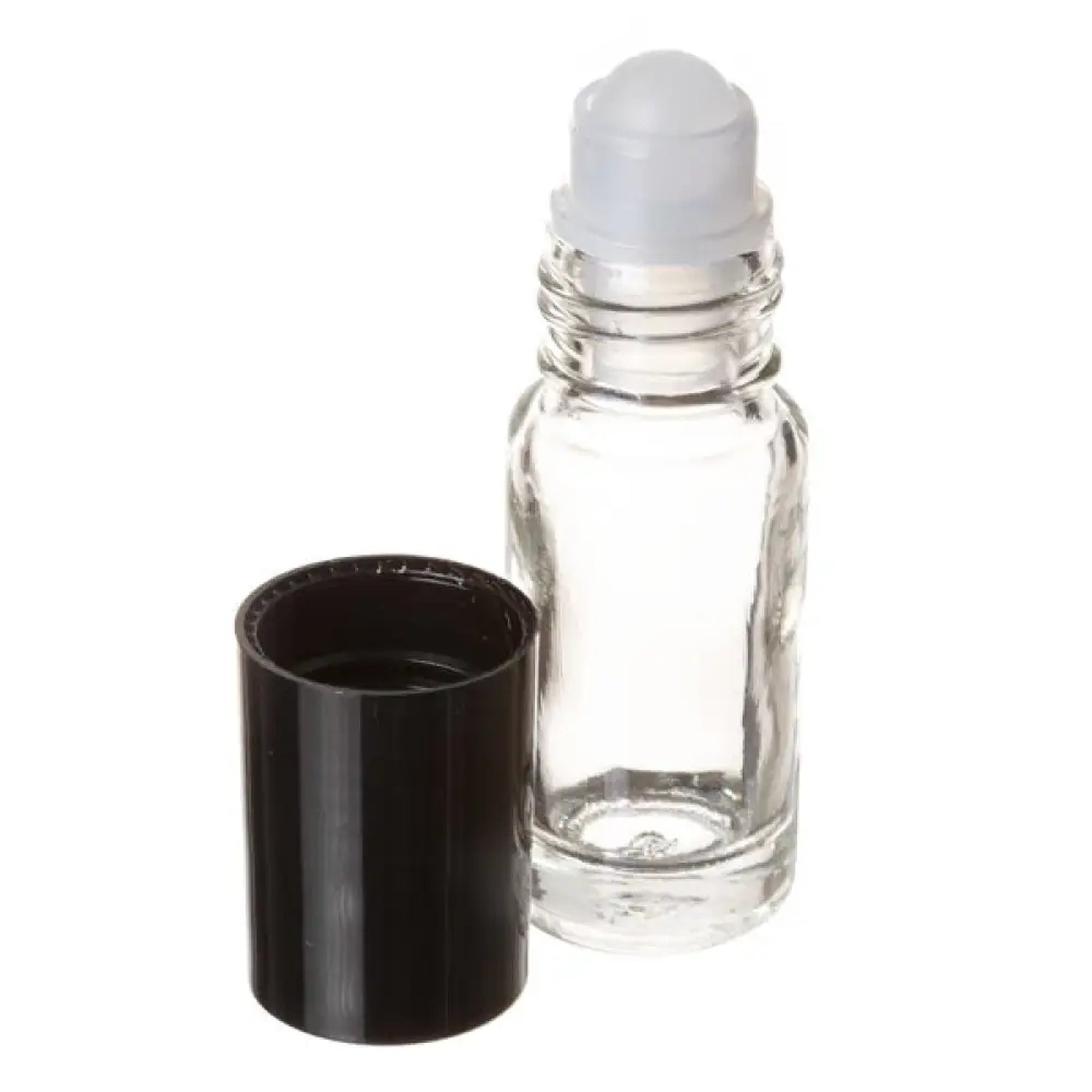 1/6 Ounce Roll-On Vial - Set of 6 Clear Bottles
