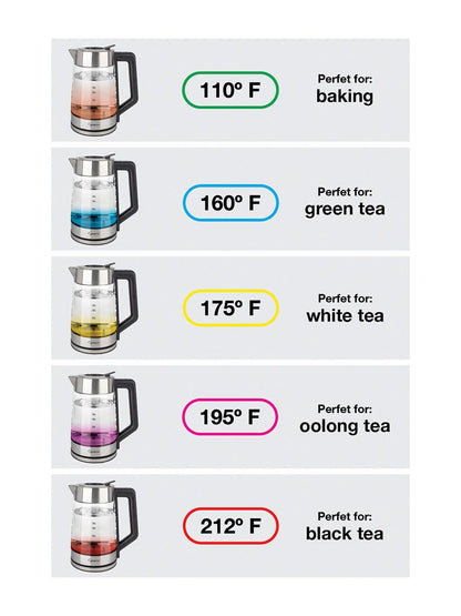 Capresso H2O GLASS SELECT Water Kettle