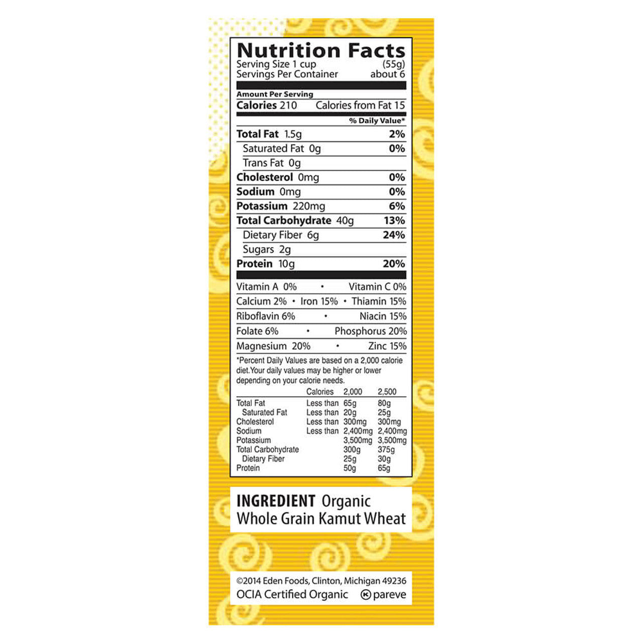 Organic Kamut Spirals - 12 oz.