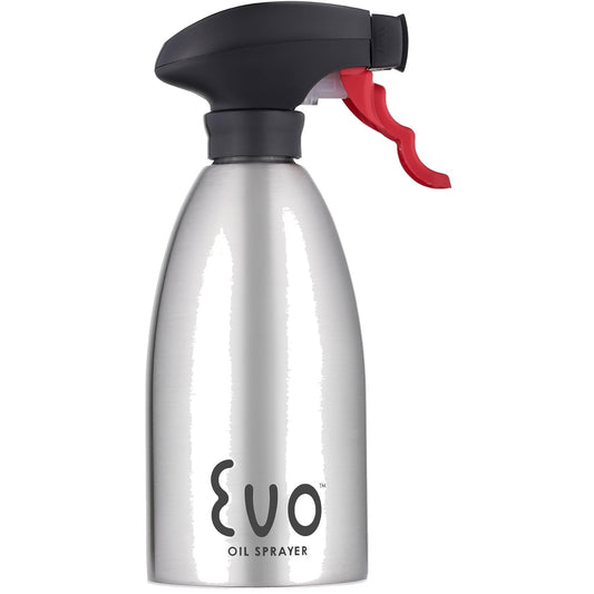 EVO Oil Red Stainless Steel Spray Bottle - 16oz.