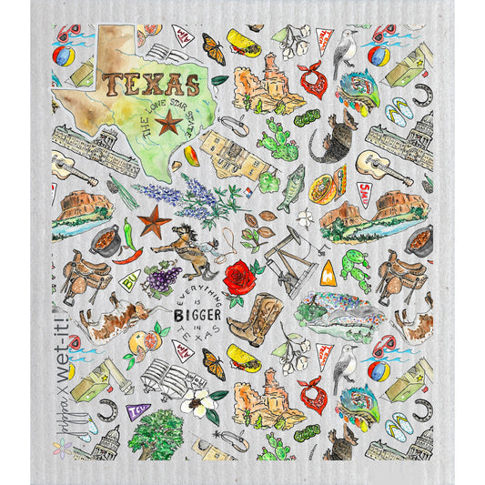 WetIt! Swedish Cloth - Texas A and M 6.75in.x8in.