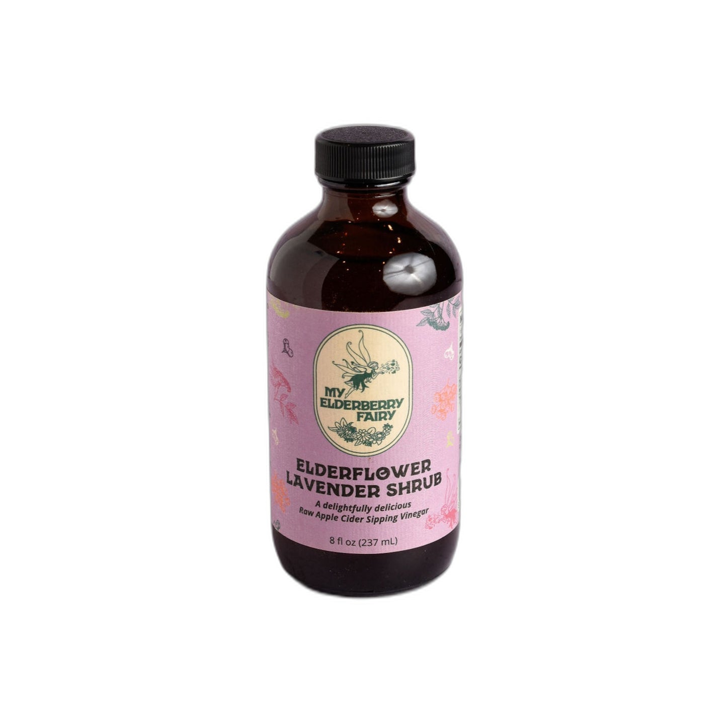 Elderflower Lavender Shrub 8 fl. oz. Bottle