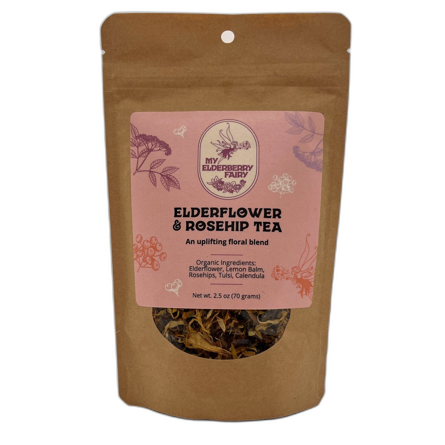 Elderflower and Rosehip Tea - 2.5oz. Bag
