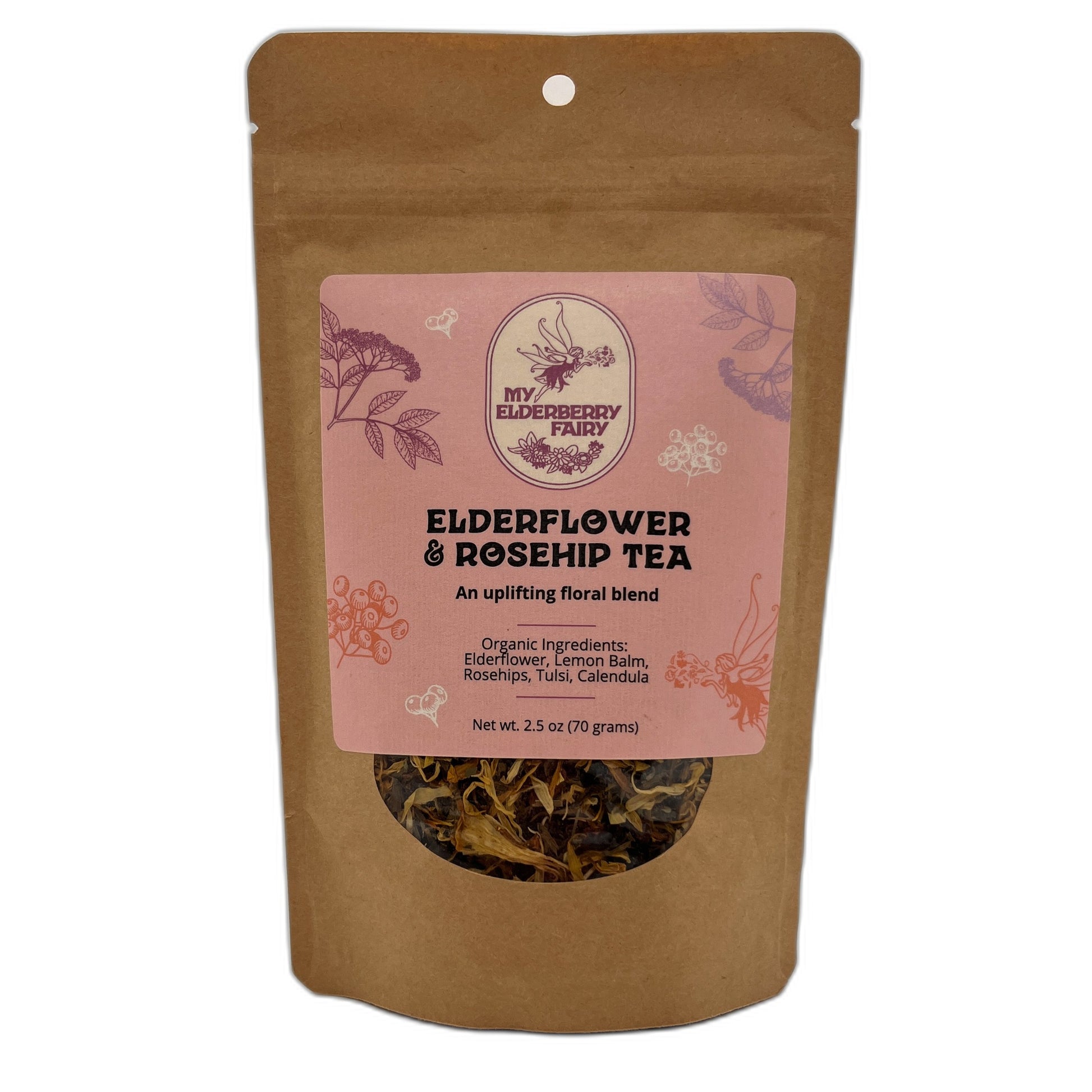 Elderflower and Rosehip Tea - 2.5oz. Bag