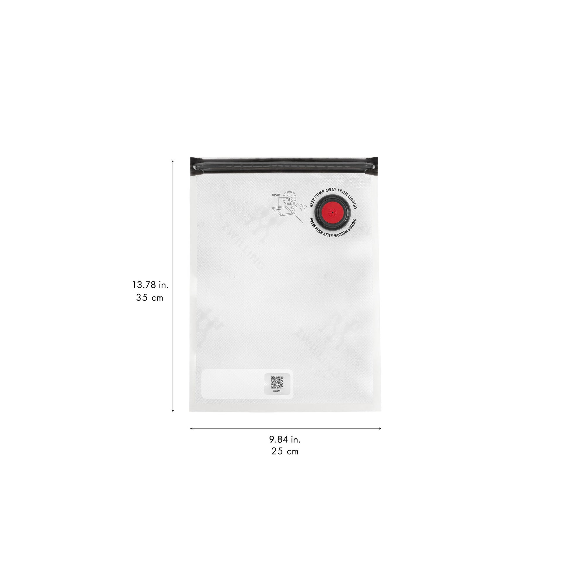 ZWILLING Fresh & Save  / 10-pc Vacuum bag set, plastic -Medium