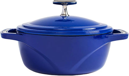 Lodge Enamel 4.5 qt. Dutch Oven - Blue Sailing