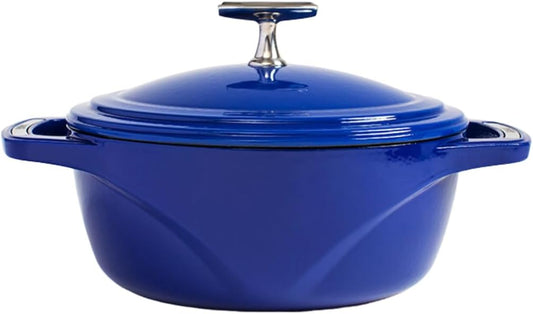 Lodge Enamel 4.5 qt. Dutch Oven - Blue Sailing