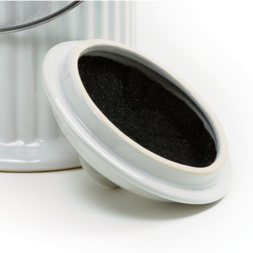 Ceramic Compost Crock WHITE