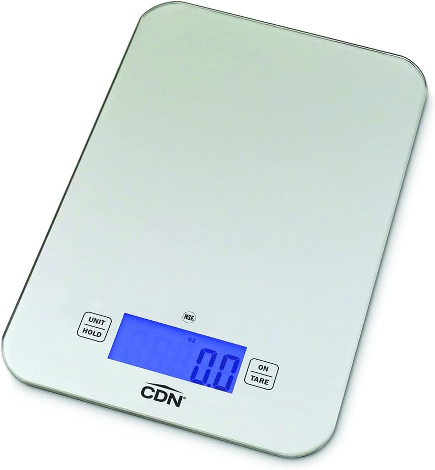 Pro Accurate Digital Glass Scale 15LB Silver