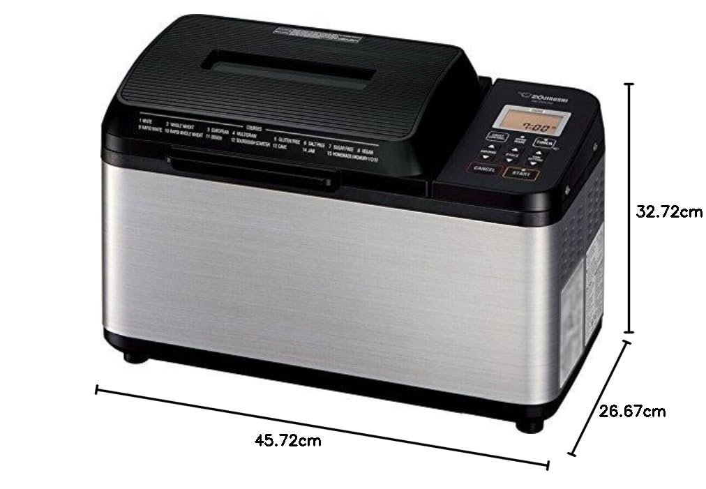 AutoBakery: Zojirushi 2 lb. Home Bread Maker Virtuoso PLUS BB-PDC20 BLACK