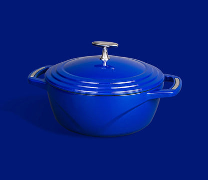 Lodge Enamel 4.5 qt. Dutch Oven - Blue Sailing