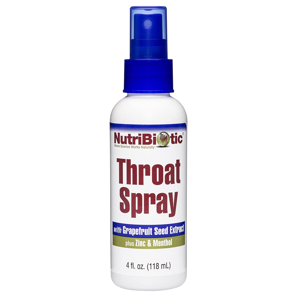 Nutribiotic First Aid Throat Spray with Zinc & GSE 4oz.