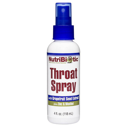 Nutribiotic First Aid Throat Spray with Zinc & GSE 4oz.