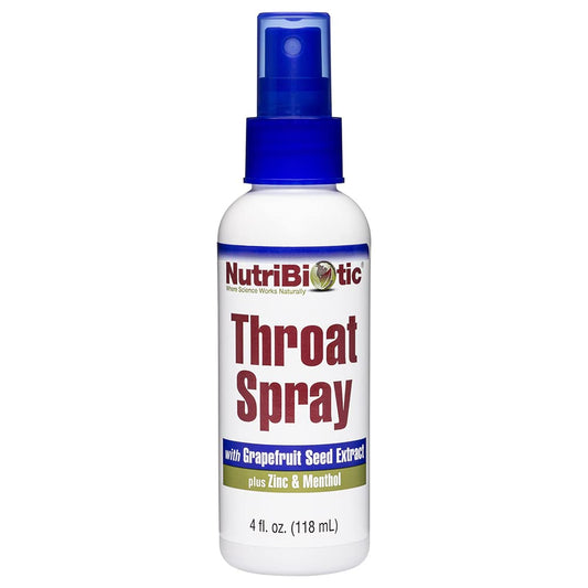 Nutribiotic First Aid Throat Spray with Zinc & GSE 4oz.