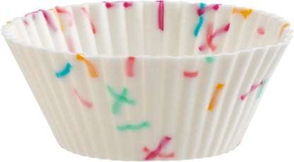 Mini Silicon Muffin Liners - Confetti