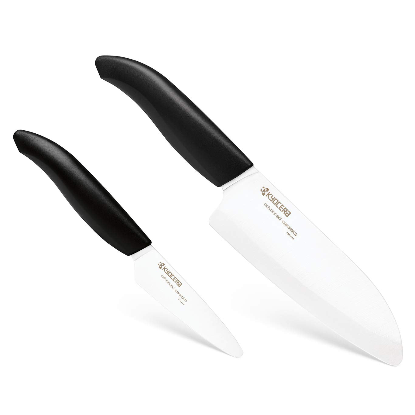 Ceramic Knife Gift Set: 3 inch Paring 5.5 inch Santoku