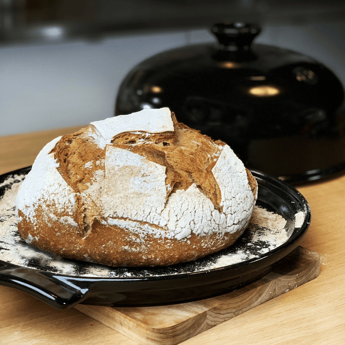 Emile Henry Bread Cloche - Charcoal