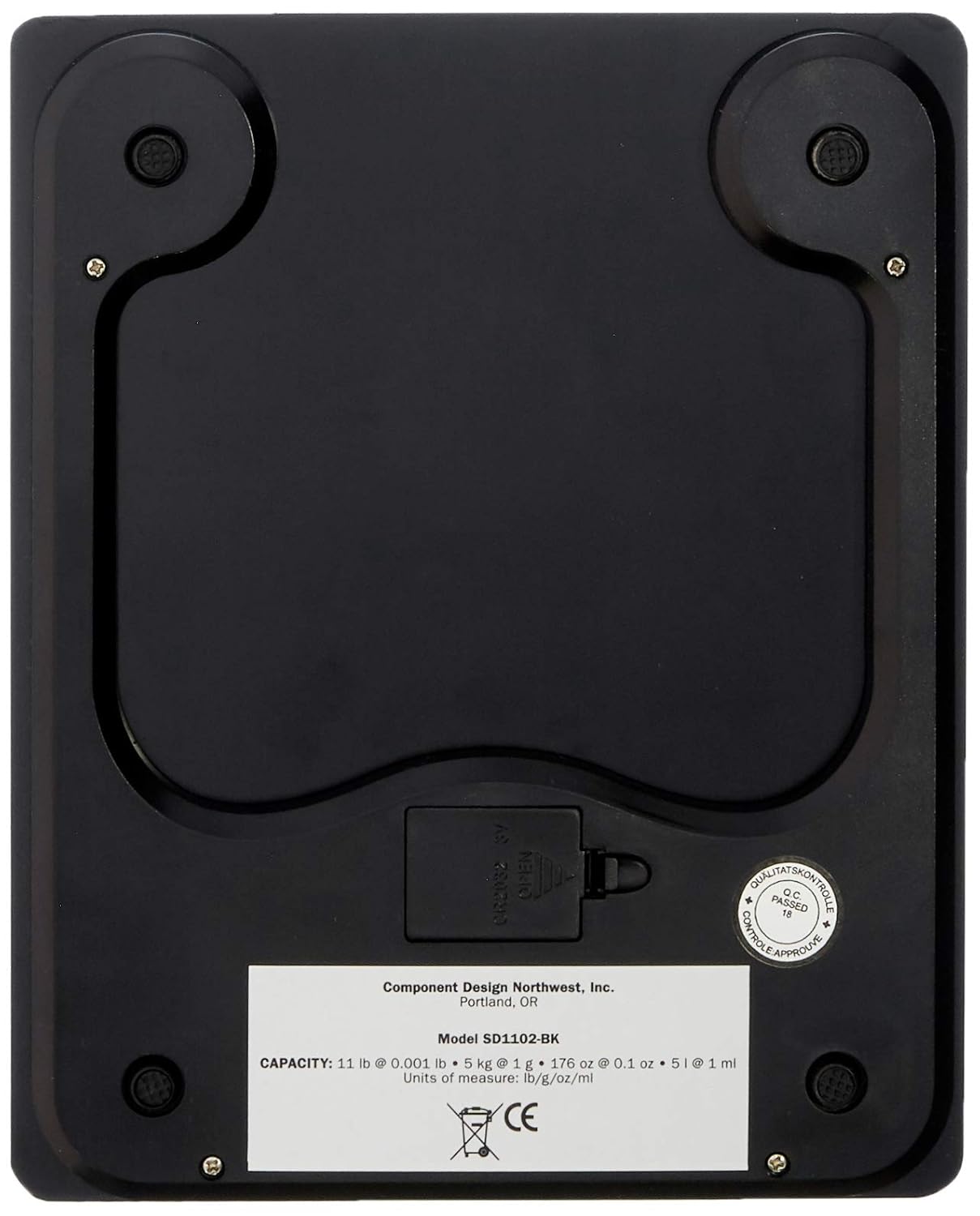Pro Accurate Digital Glass Scale 15LB Black