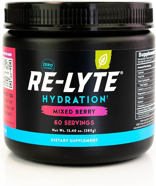 MIXED-BERRY Re-Lyte Electrolyte Mix - 13.76 oz Jar - 60 Servings
