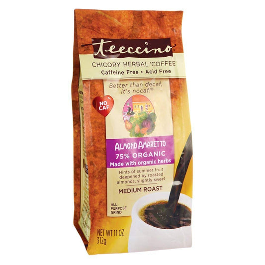 Teeccino Almond Amaretto 11oz Foil Bag