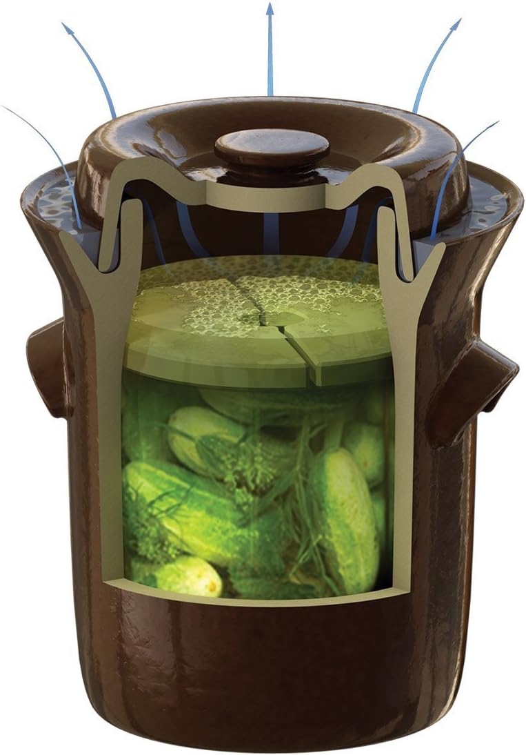 Fermentation Crock: Harvest Fiesta 5L with Weights