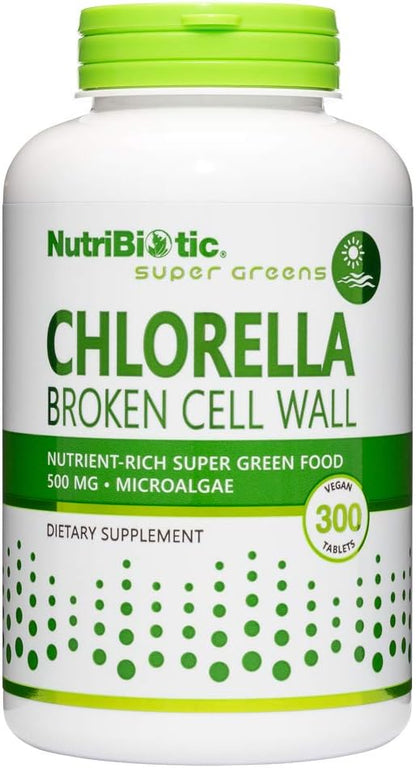 NutriBiotic CGF Chlorella 500 mg 300 tabs