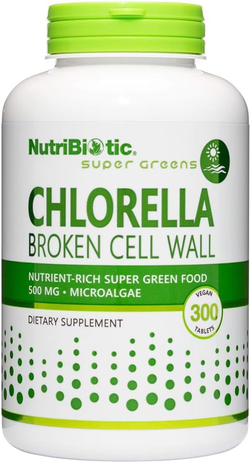NutriBiotic CGF Chlorella 500 mg 300 tabs