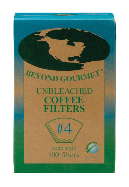 Unbleached Paper #4 Coffee Filter (100/box)