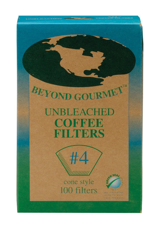 Unbleached Paper #4 Coffee Filter (100/box)