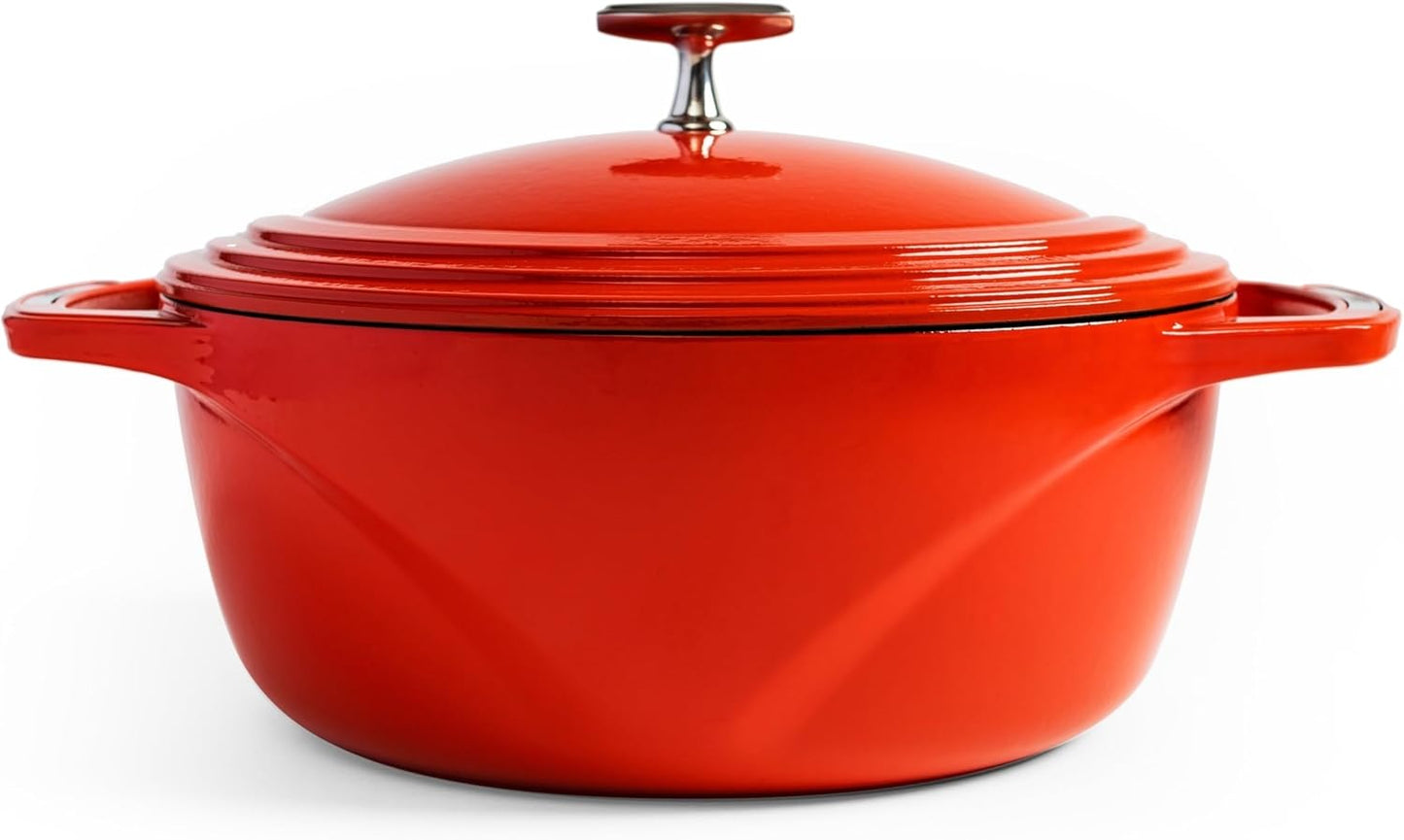 Lodge Enamel 4.5 qt. Dutch Oven - Cherry On Top (Red)