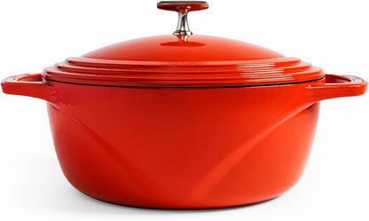 Lodge Enamel 4.5 qt. Dutch Oven - Cherry On Top (Red)
