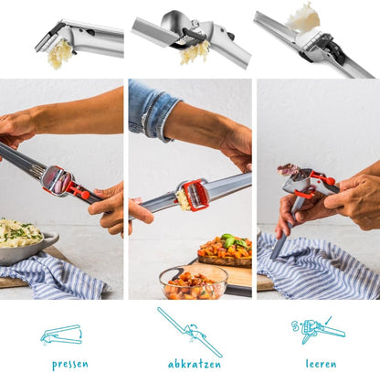 Garject - Stainless and Black (Garlic Press)