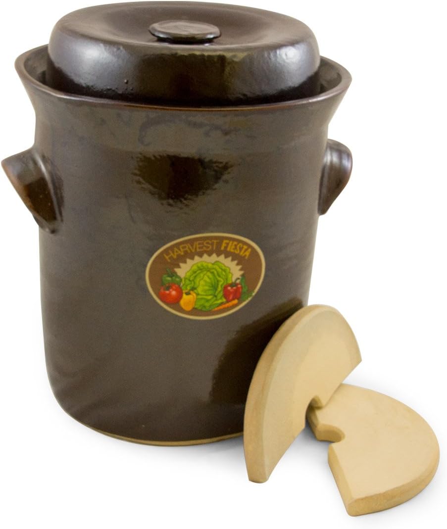 Fermentation Crock: Harvest Fiesta 10L with Weights