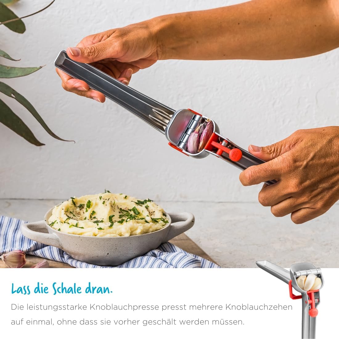 Garject - Stainless and Black (Garlic Press)
