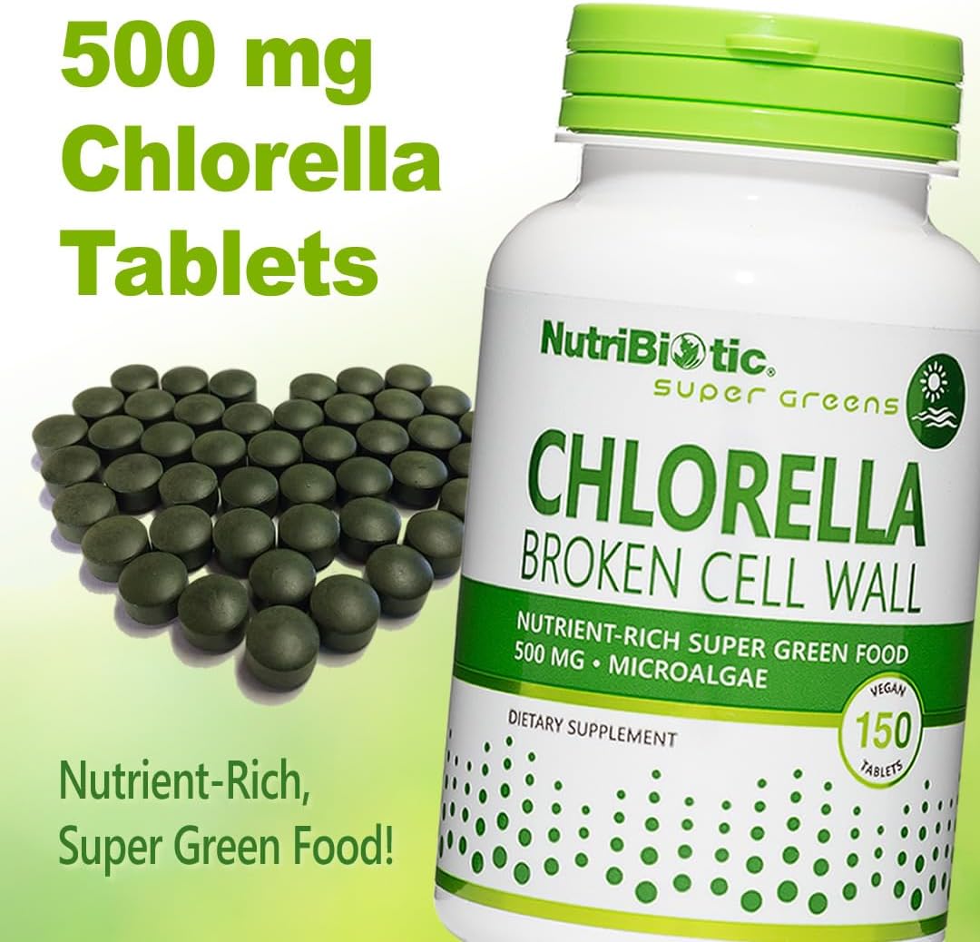 NutriBiotic CGF Chlorella 500 mg 150 tabs