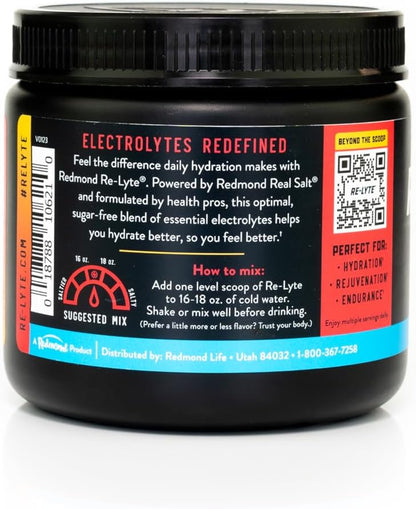 STRAWBERRY-LEMONADE Re-Lyte Electrolyte Mix - 13.76 oz tub - 60 Servings